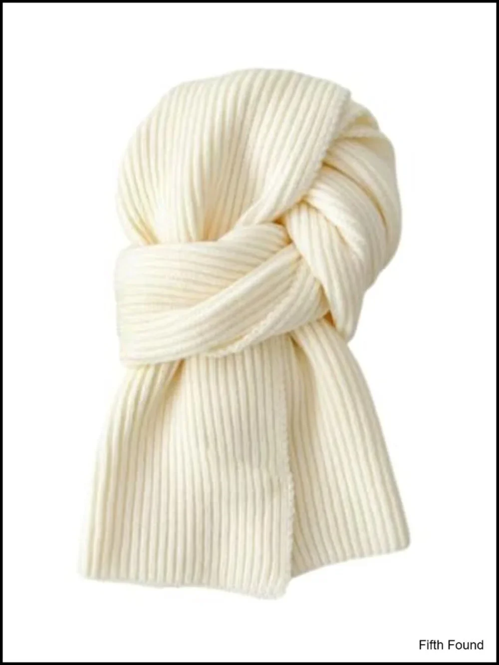 Ribbed Knit Winter Scarf Soft Warm Long Neck Wrap for Cold Weather